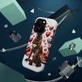 thumbnail image 3 of DistinctInk Tough Case for Apple iPhone 13 PRO (6.1" Screen), Compatible with MagSafe Charging - Valentine's Day Bullmastiff, 3 of 6