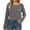 Gray, variant on Tops for Women Casual Long Sleeve Round Crewneck Ruched Shirts Comfy Loose Ruffle Fall Tops