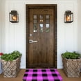 thumbnail image 4 of Kdxio Purple Black Buffalo Plaid,16" x 24", Non-Slip Front Door Mats,Outdoor Welcome Mat Washable, 4 of 9