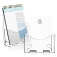 thumbnail image 4 of MLINS 2pcs Brochure Stand Pamphlet Holder Magazine Display Stand Desk Document Holder Transparent Sign Holder Workspace Organizer A5, 4 of 7