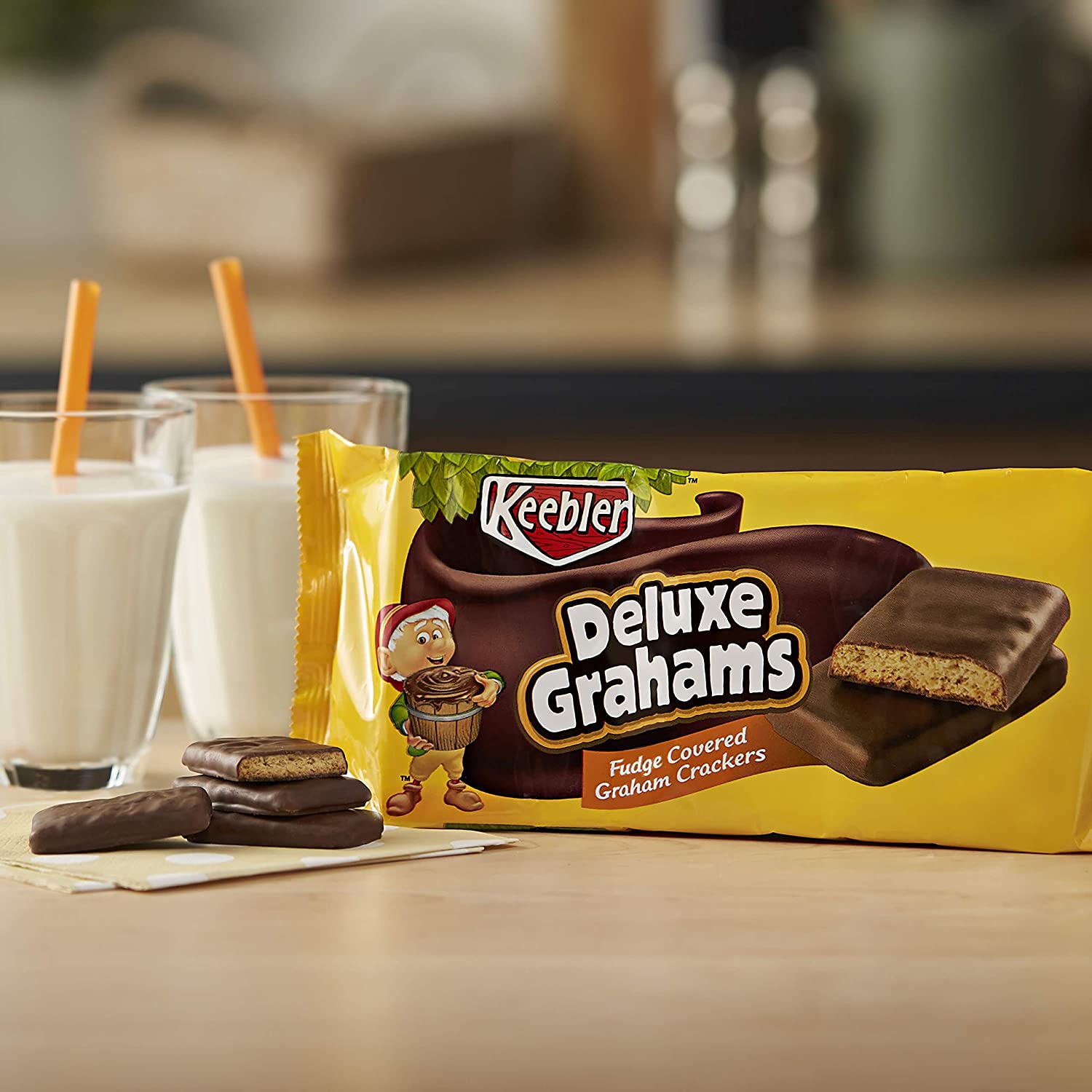 Buy Keebler Cookies, Deluxe Grahams, Fudge Covered Graham Crackers, 12.