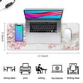 thumbnail image 5 of Large Gaming Mouse Pad with Watercolor Cherry Blossom Art - Extended 31.5x11.8in Desk Mat for Mouse and Keyboard, Stitched Edge for Durability, Non-Slip Base for Control., 5 of 7