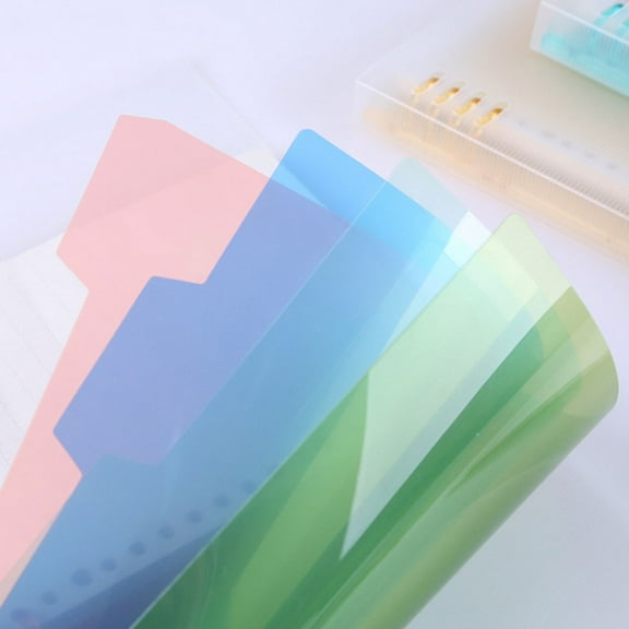 CRILSTYLEO Index Card Dividers Plastic Assorted Color 44Pcs for Planners