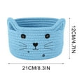 thumbnail image 2 of LSLJS Rattan Cotton Fabric Storage Basket Student Dormitory Desktop Storage Box Storage Basket Storage Trunks & Bag Home Essentials, 2 of 5