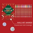 thumbnail image 5 of SDOHIG 12 Colors Nail Art Pens Set, Christmas Nail Art Markers for Gel Nails, Nail Art Pens for Painting Nails, Diy Manicure Tools,Birthday Holiday Gifts for Women, 5 of 10