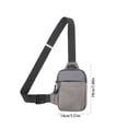 thumbnail image 3 of Fiudx Bolso Bandolera Tipo Bandolera, Diseño Versátil para El Pecho y El Hombro, Nailon Resistente Al Agua, Ideal para Viajes Al Aire Libre, con Orificio para Auriculares, Ligero y Compacto, Tamaño 2, 3 of 6