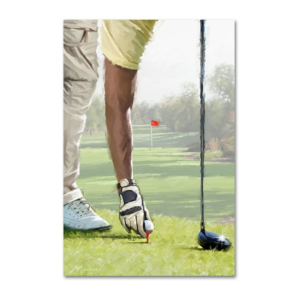 Trademark Fine Art 'Golf Player' Canvas Art by The Macneil Studio