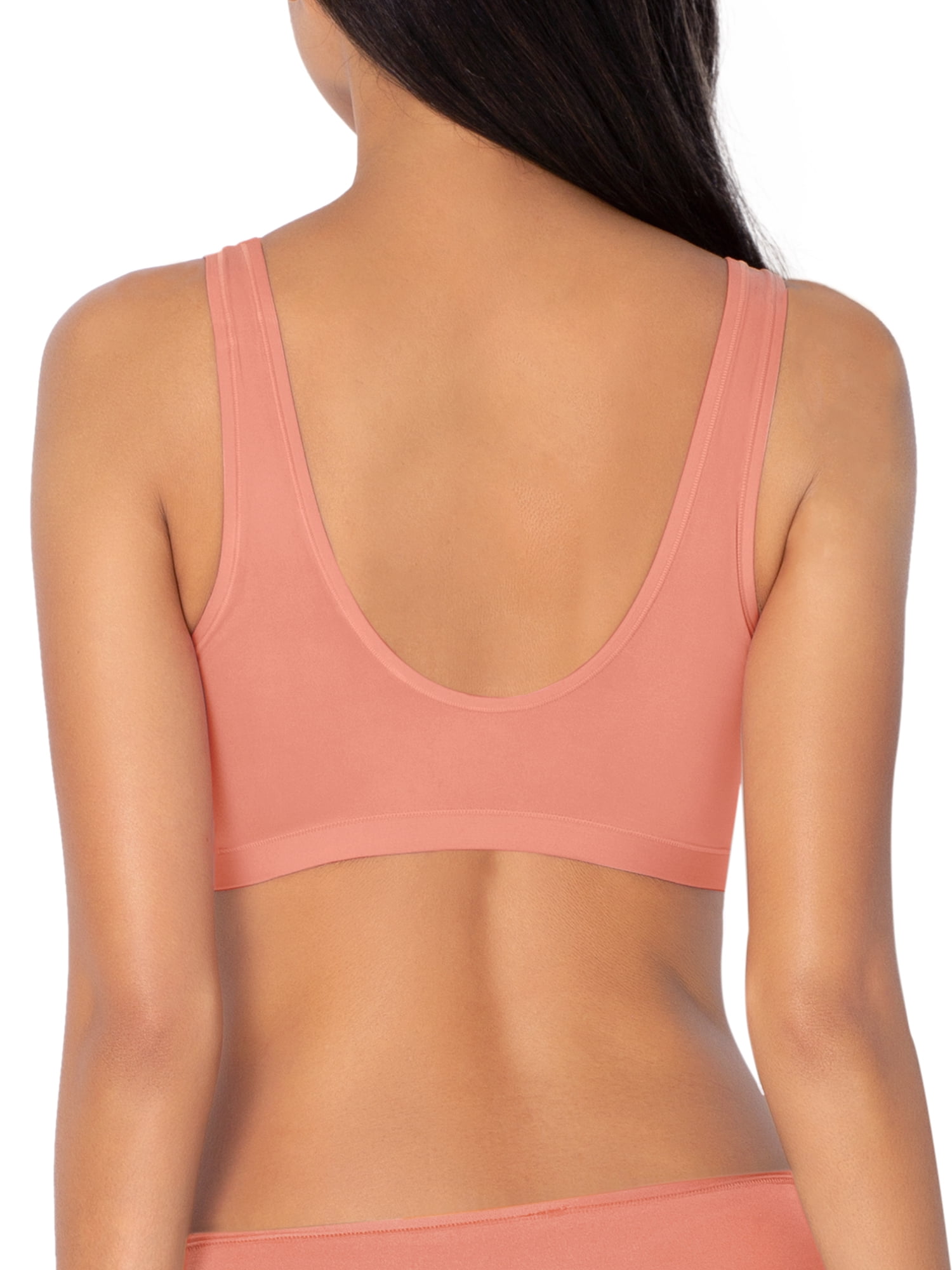 Smart & Sexy Women's Naked Scoop Neck Bralette, 2-Pack, Style-SA1438