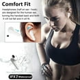 thumbnail image 2 of Earbud, Waterproof in-Ear Hi-Fi Stereo Earbuds Sports Gaming (Black) Earphone Life Earphone, 2 of 7