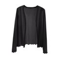 thumbnail image 3 of Jinhomg Thin Cardigan for Women Lightweight Long Sleeve Open Front Shrugs Casual Loose Solid Summer Cardigan Tops Daily Wear Dark Gray XXL, 3 of 8