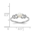 thumbnail image 5 of 14K White Gold Ring Band Pearl Freshwater 4mm FW Cultured, 5 of 5