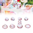 thumbnail image 3 of Miniature Tea Set, Ceramic Material Mini Tea Set Model Smoothing Odorless Durable  for Dollhouse Decorations, 3 of 7