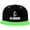 Green, variant on No Smoking Hip Hop Hat Two Tone Flat Bill 6 Panel Cap Unisex