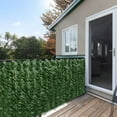iCover 39inx118in Artificial Ivy Leaf Wall Coverings, Privacy Fence