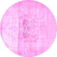 thumbnail image 1 of Ahgly Company Indoor Round Persian Pink Traditional Area Rugs, 5' Round, 1 of 4