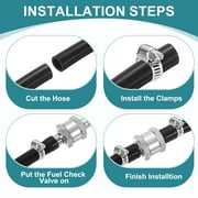 12mm (1/2) Fuel Check Valve, Non-Return Inline One Way Check Valve, Blue