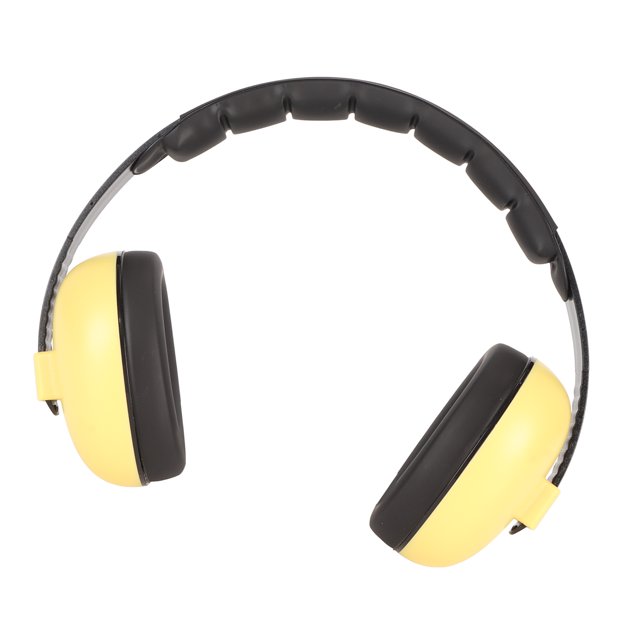 Cache-oreilles de Protection pour Enfants, Durable NRR 31dB Cache-Oreilles Réduction de Bruit Pliable Portable pour Concerts Bleu, Jaune