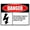 Warning Sign 2, variant on Danger Sign Overhead Hoist - 8"x12" Vintage Metal Warning Wall Decor for Home Farm Bar Coffee Shop Club