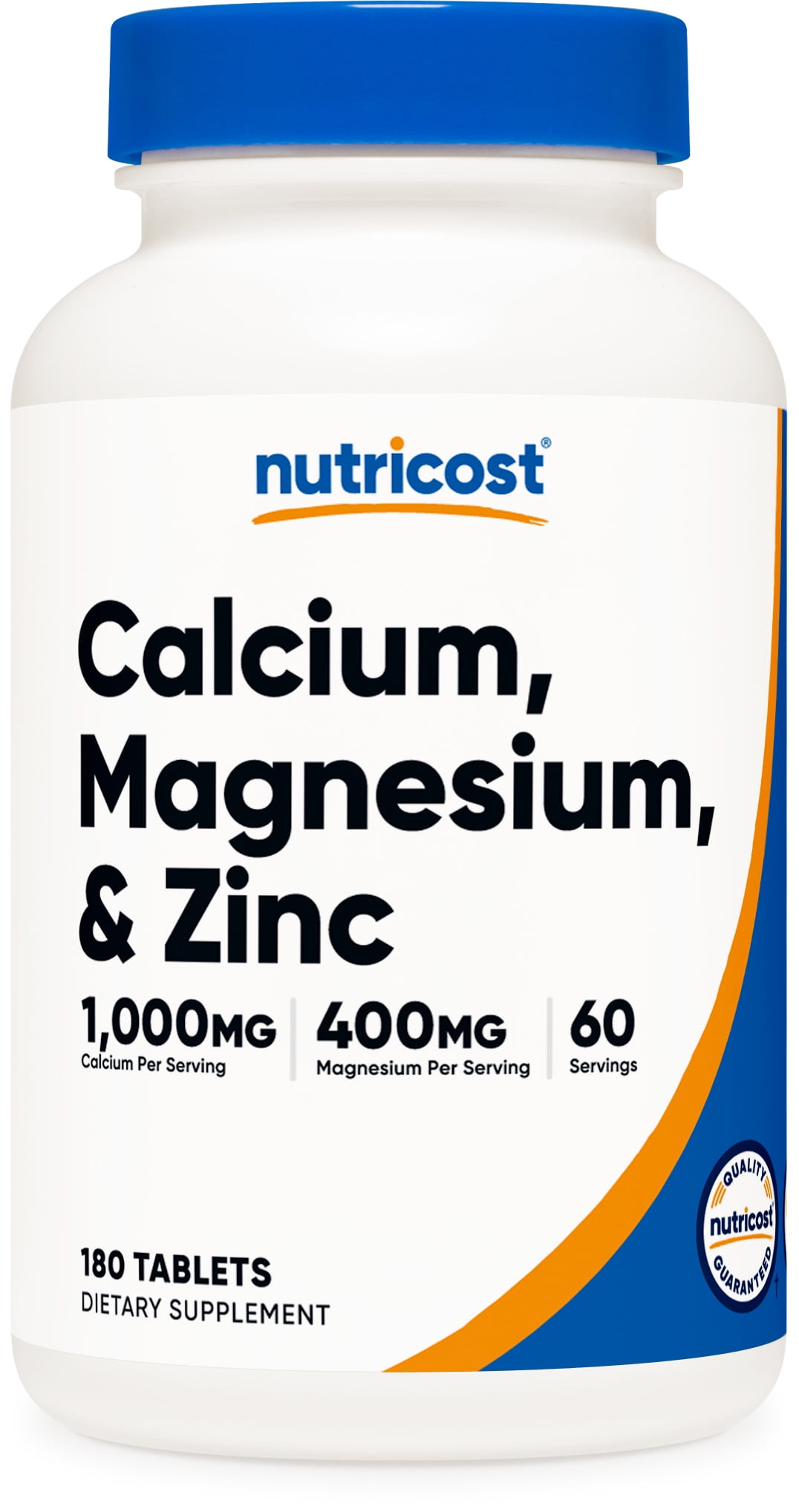 Nutricost Calcium, Magnesium & Zinc Tablets (180 Tablets, 60 Servings