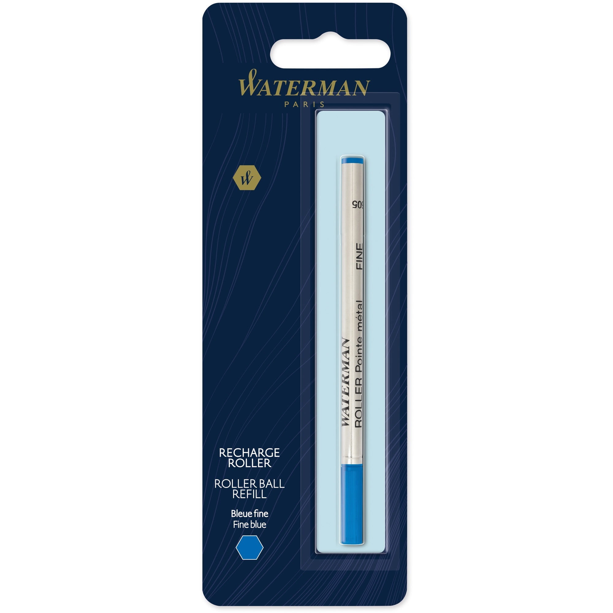Waterman, WAT1964018, Fine Point Rollerball Pen Refill, 1 Each