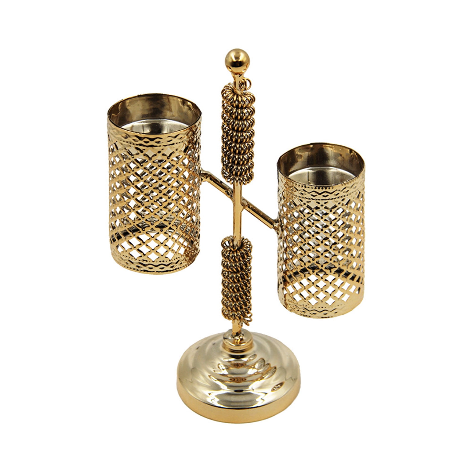 Vintage Candlestick Hollow Candle Holder 1/2/3Head Candlelight Stand