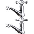 thumbnail image 1 of KAIYANG 1 par de grifos para lavabo, grifo de lavabo con palanca cruzada para agua fría y caliente para baño, 1 of 5
