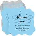 thumbnail image 2 of Darling Souvenir Custom Names Thank You For Celebrating With Us Wedding Hang Tags Personalized Party Tags-Baby Blue-100 Tags, 2 of 6