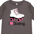 thumbnail image 4 of Inktastic Girls I Heart Skating Girls Long Sleeve Toddler T-Shirt, 4 of 5