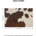 thumbnail image 2 of Cow Skin Placemats Set of 4, Farm Animal Brown Cowhide Print Cow Placemats Heat Resistant for Dining Table 4 PCS, 2 of 5
