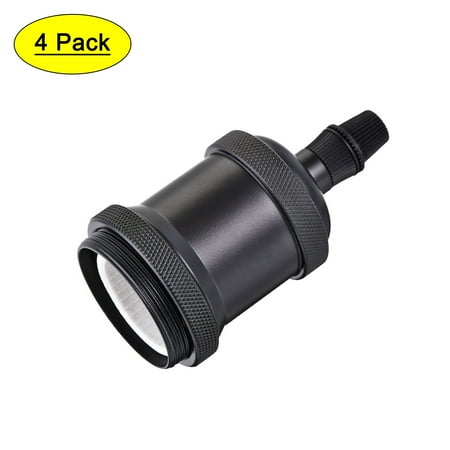 

Uxcell Aluminum Ceramic E26/E27 250V 3A Bulb Holder Matte Black 4 Count