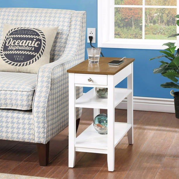Convenience Concepts American Heritage 1 Drawer Chairside End Table