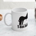 thumbnail image 4 of CafePress - Funny T Rex Hates Pushups Mug - 11 oz Ceramic Mug - Novelty Coffee Tea Cup, 4 of 6