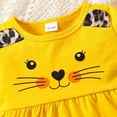 thumbnail image 6 of Afdoent Girl Outfits Baby Girls Summer 2 Piece Outfit Cat Print Pullover With Leopard Pants & Asymmetrical Skirt Fashion Kids Clothing Set Fashion 12-24 Months, 6 of 7