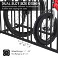 thumbnail image 5 of Garvee Commercial Grid Bike Rack - 61" Floor Bike Rack Bicycle Floor Parking Stand Floor Bike Rack Stand 10-Bike Capacity Dual Sided Bicycle Storage Stand for Garages Stores Schools Universities, 5 of 8