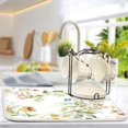 thumbnail image 5 of Coolnut Flower Dish Drying Mat for Kitchen, 16 x 18 Inch Microfiber Absorbent Dish Drying Pad, Machine Washable Kitchen Counter Protect Mats, 5 of 7