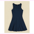 thumbnail image 2 of Aqua Girls' Techno Jacquard Dress, Black/Royal, Size S, MSRP $68, 2 of 2