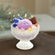 thumbnail image 4 of Vela de Aromaterapia con Aroma a Helado de Frutas de Verano | Cera de Gelatina Transparente con Flores Secas | Fragancia Duradera | Regalo Decorativo de Cumpleaños | Decoración Relajante para El Hoga, 4 of 6