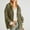 Army Green, variant on Women's Oversized Zip Up Hoodies Waffle Knit Jacket,Fashion Casual Loose Comfortable Zipper Solid Color Long Sleeve Outerwear with Pockets