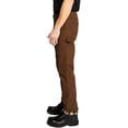 thumbnail image 2 of FULL BLUE Carpenter Fleece Lined Canvas Stretch Performance Pants, Regular Fit, Utility Pocket & Hammer Loop, Brown, 36x34, 2 of 6