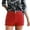 Red, variant on Povozer Women's High-Stretch Denim Shorts High Waisted Jean Shorts with Pockets(Black,XL)