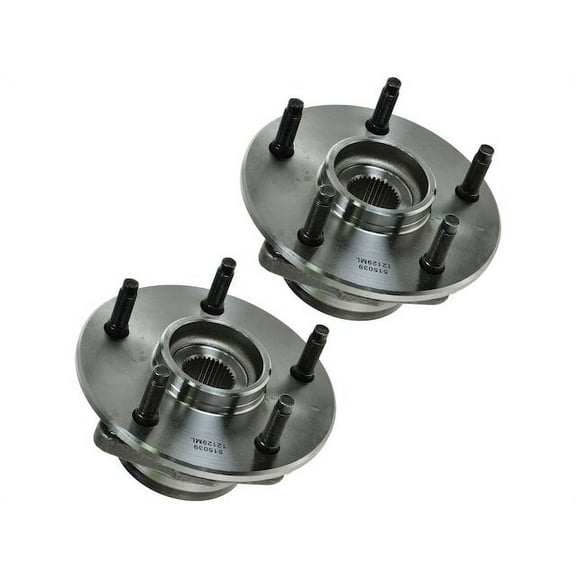 Front Wheel Hub and Bearing Kit 2 Piece - Compatible with 2000 - 2001 Dodge Ram 1500 4WD