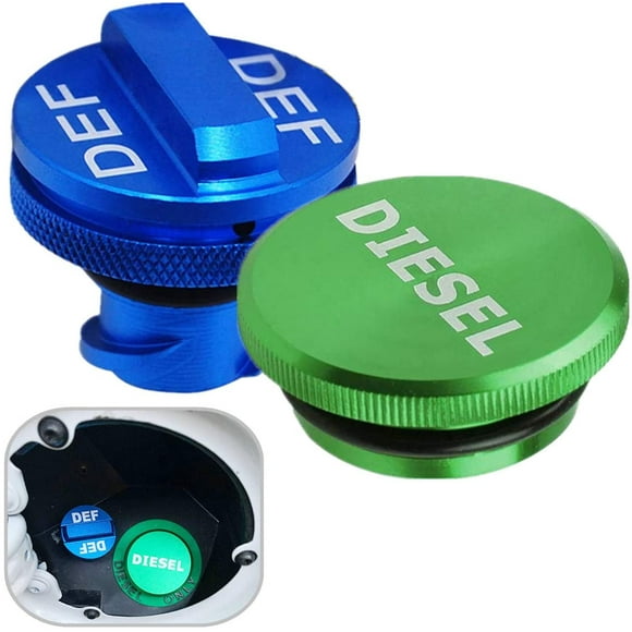 Automotive Retrofit Fuel Caps Oil Caps Automotive Magnetic Diesel Fuel Caps and DEF Caps - 2Pcs