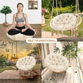 thumbnail image 5 of 20-Inch Papasan Chair Cushion, Egg-Shaped Cushion, Soft And Lightweight Swing Chair Cushion, Washable Stylish Patio Cushion, Suitable For Lawn Patio Rocking Chairs, Khaki., 5 of 6