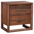 thumbnail image 1 of Lofton 2-drawer Mocha Brown Wood Nightstand, 1 of 4