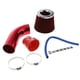 thumbnail image 1 of Filtro de admisión de aire frío del automóvil Sunnimix 3 Pulgadas Cono aluminio Kit de Inducción manguera Rojo, 1 of 8