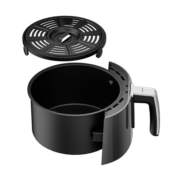 Air Fryer Replacement Basket and Tray for Ninja AF101, Air Fryer Accessories for Ninja AF101, Non-Stick 4 Qt Basket with Cover and Grill Pan, Dishwasher-Safe Replacement Parts