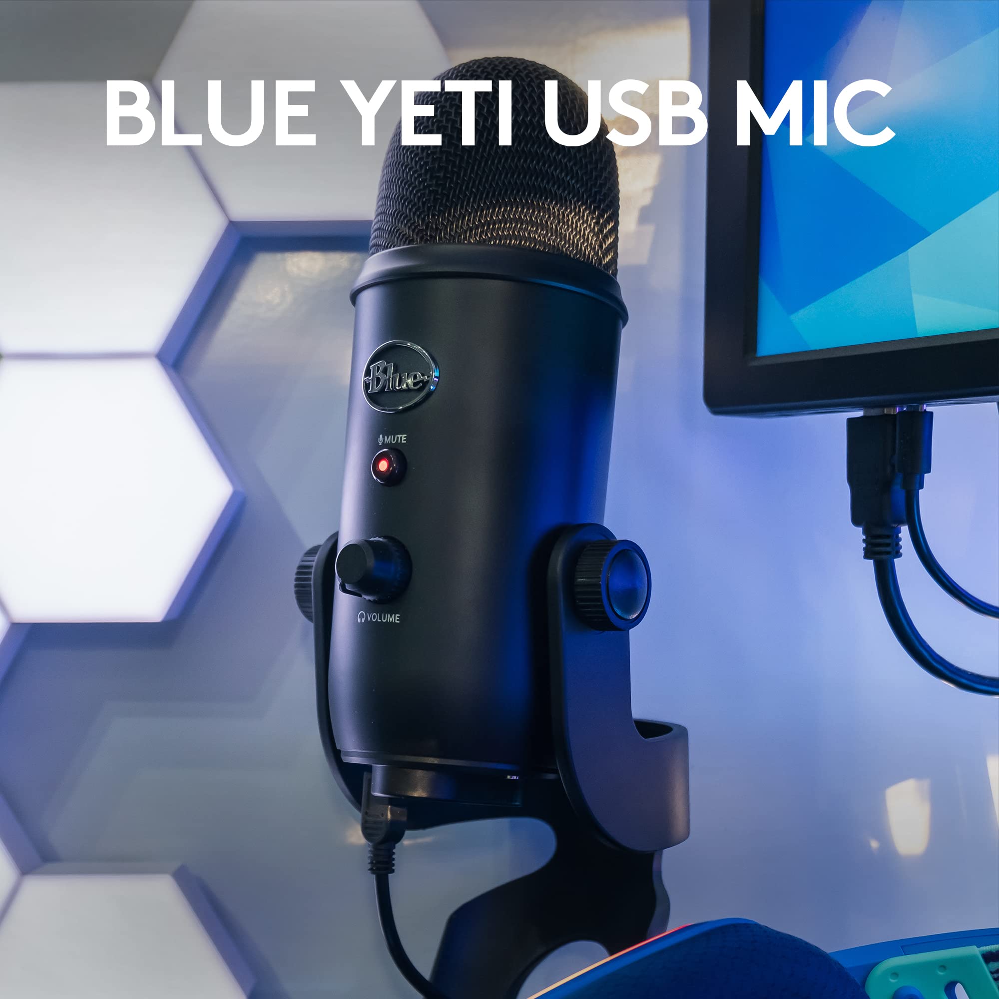 Restored Logitech for Creators Blue Yeti Game Streaming Ki - PC/Mac/PS4/PS5 (Refurbished)