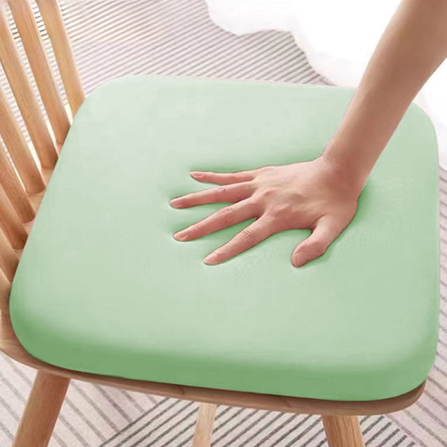 Cojín de silla desmontable y lavable con esponja de recuperación lenta, base antideslizante, funda de fibra de leche, 40 x 40 x 4 cm, ideal para cocina, comedor, oficina y asiento de coche.