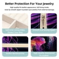 thumbnail image 3 of Jellyfish Travel Portable Square Jewelry Box Organizer for Rings, Earrings, Necklaces, Bracelets, etc. for Girls and Women, 3 of 6