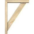 thumbnail image 3 of Ekena Millwork 4"W x 20"D x 28"H Traditional Block Rough Sawn Bracket w/ Offset Brace, Douglas Fir, 3 of 25